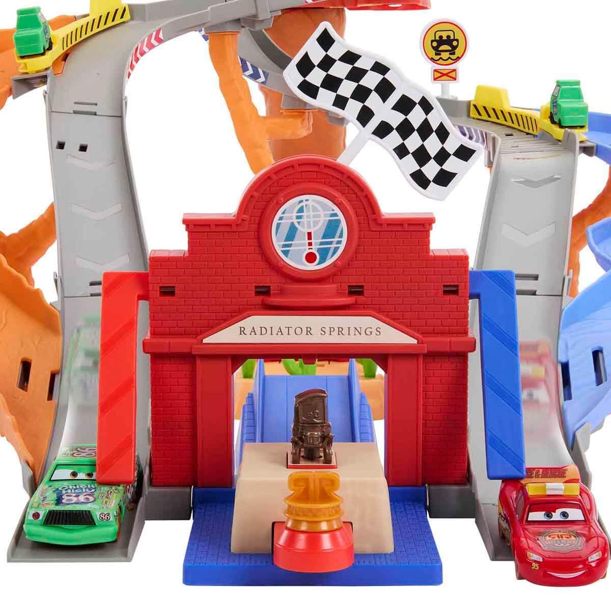 Disney Princess Lightning McQueen & Chick Hicks Radiator Springs Race & Rescue Playset | Multicolor | 6 Items 5