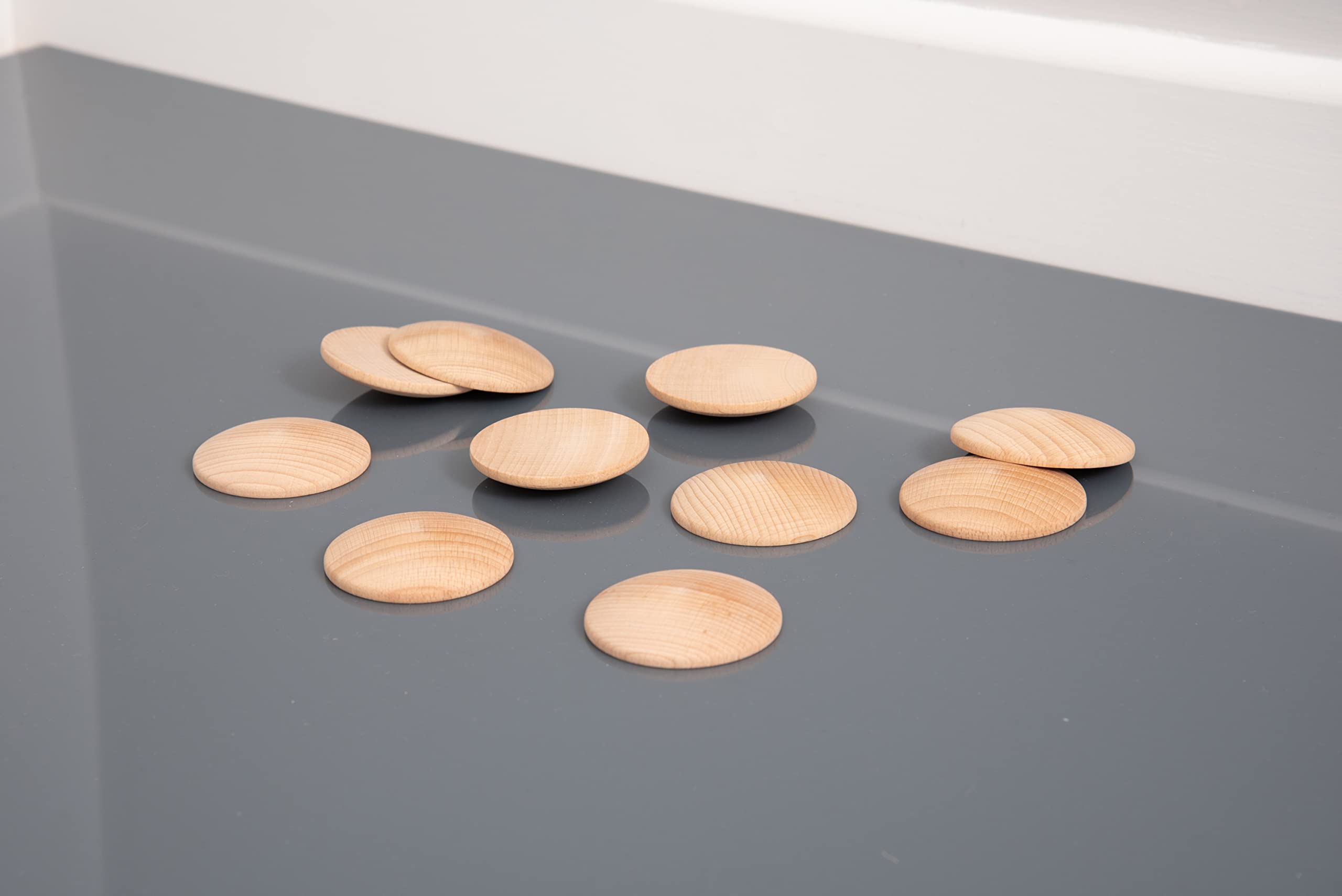 tickit Wooden Heuristic Discs 60mm - Educational Sensory Play for Toddlers & Preschoolers 4