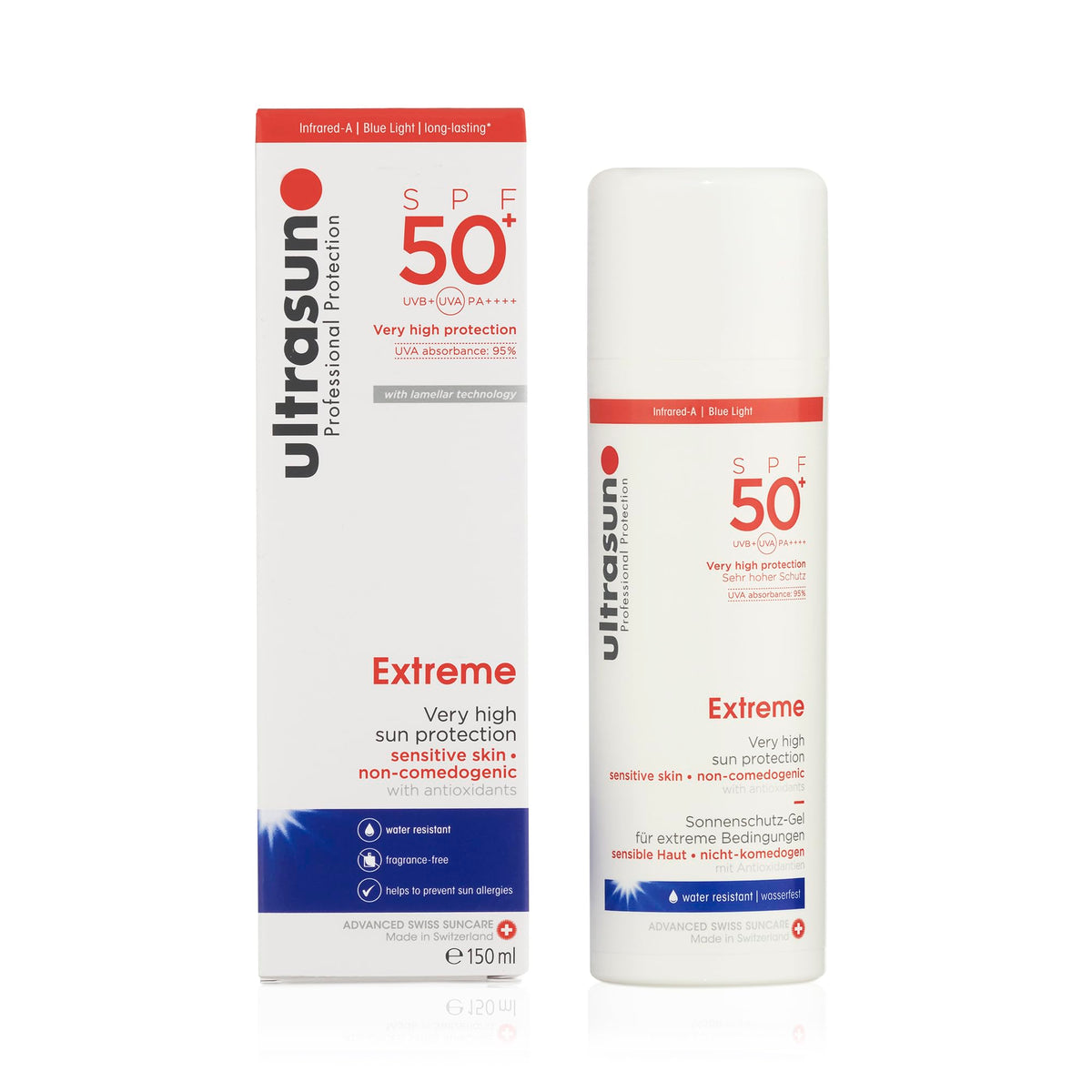 ultrasun Extreme SPF50+ Sun Lotion - Very Sensitive Skin, Water Resistant, Silicone Free | 150 ml