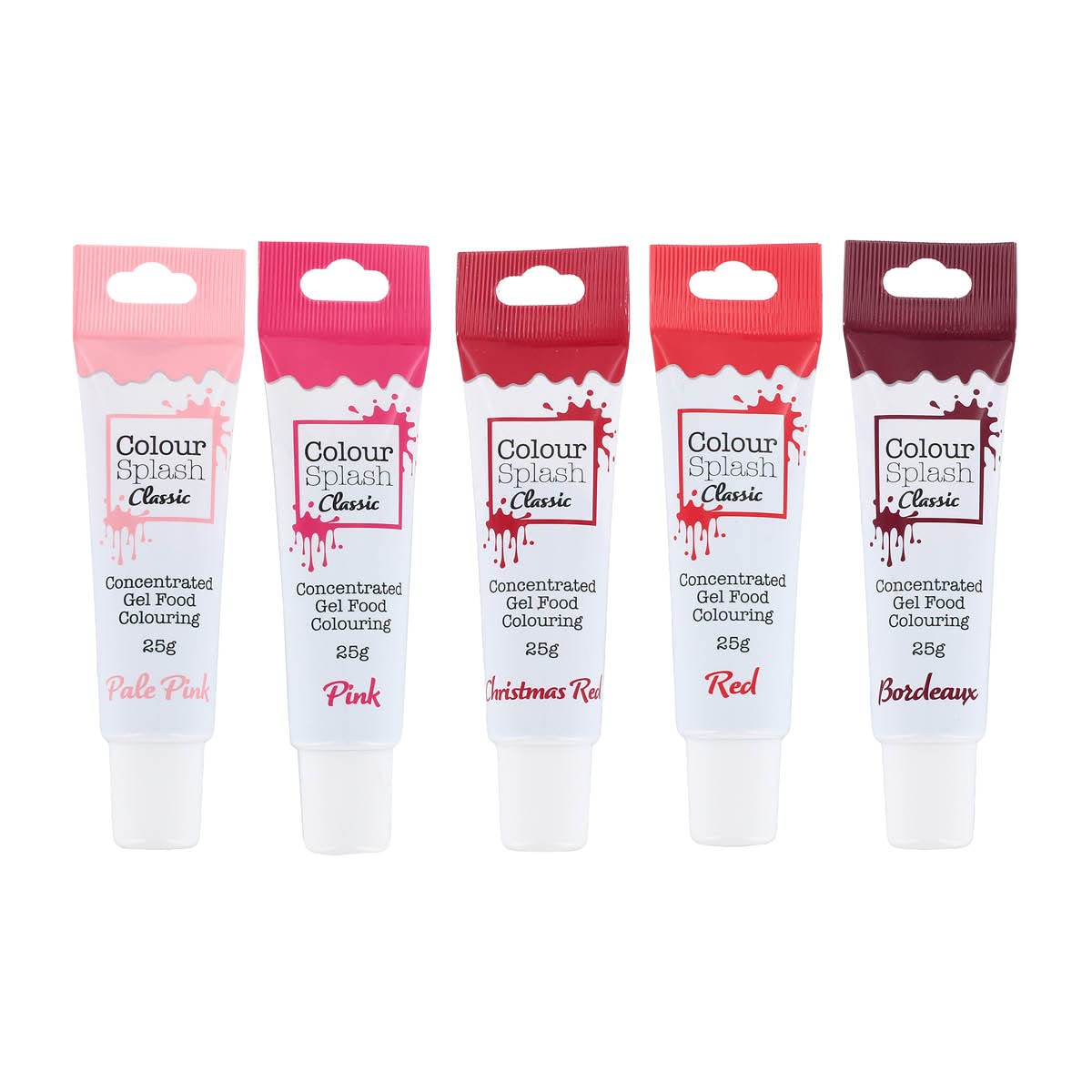 Colour Splash Red Food Colouring Gel - 5 x 25g Tubes