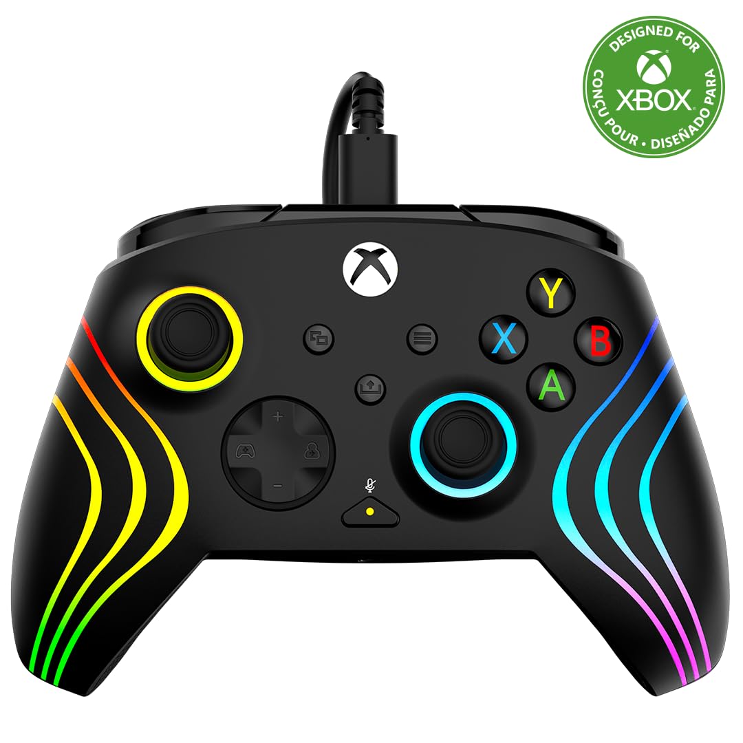 Turtle Beach Afterglow Wave Black Wired RGB Gaming Controller with Mappable 1