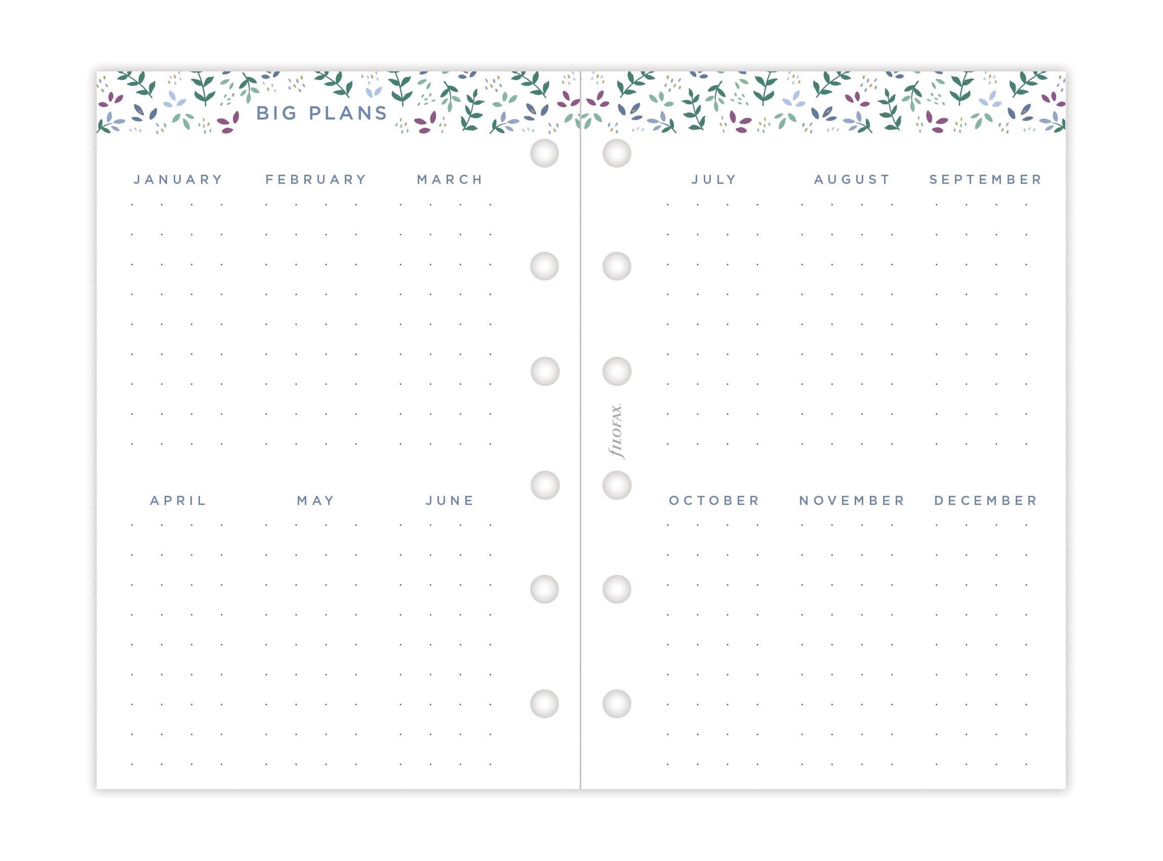 Filofax Pocket Garden 2027 Diary Refill - Week to View | Floral Design | 81mm x 120mm 4