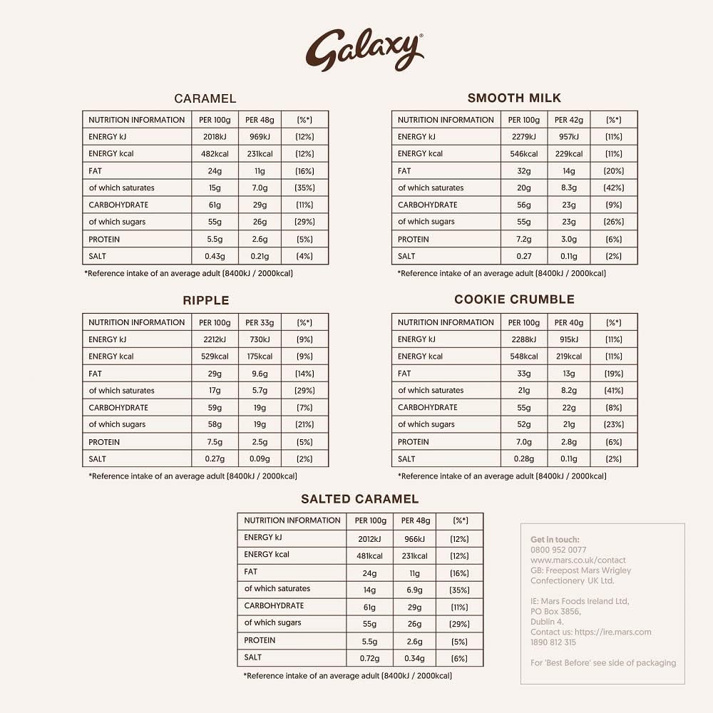 Galaxy - Christmas Chocolate Gift Box Variety Pack 4