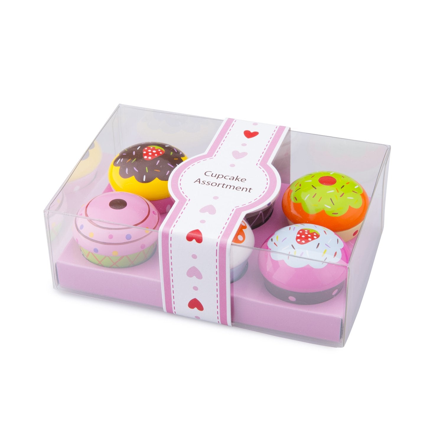 New Classic Toys Wooden Cupcake Assortment in Gift Box - 6 Pieces, Age 36m+ 8
