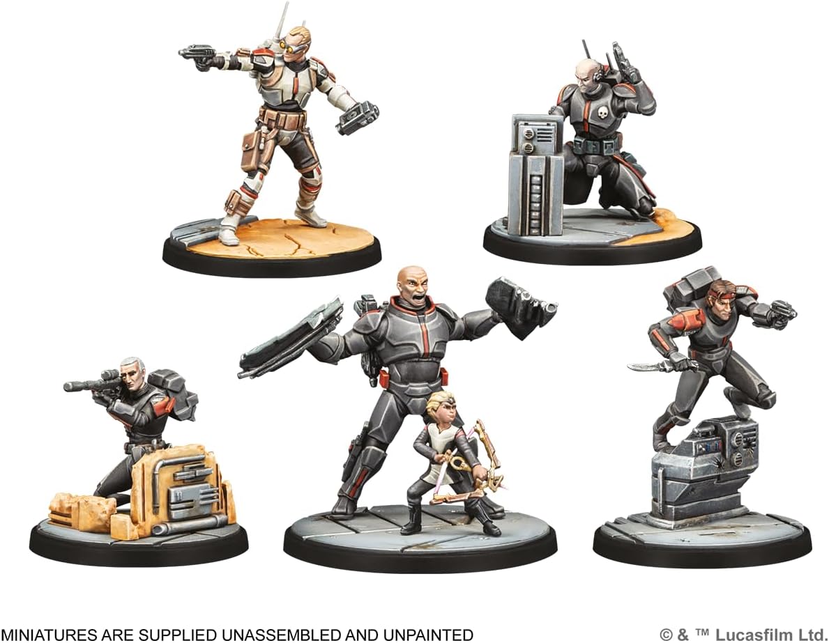 Atomic Mass Games Star Wars: Shatterpoint Clone Force 99 Squad Pack Miniatures Game