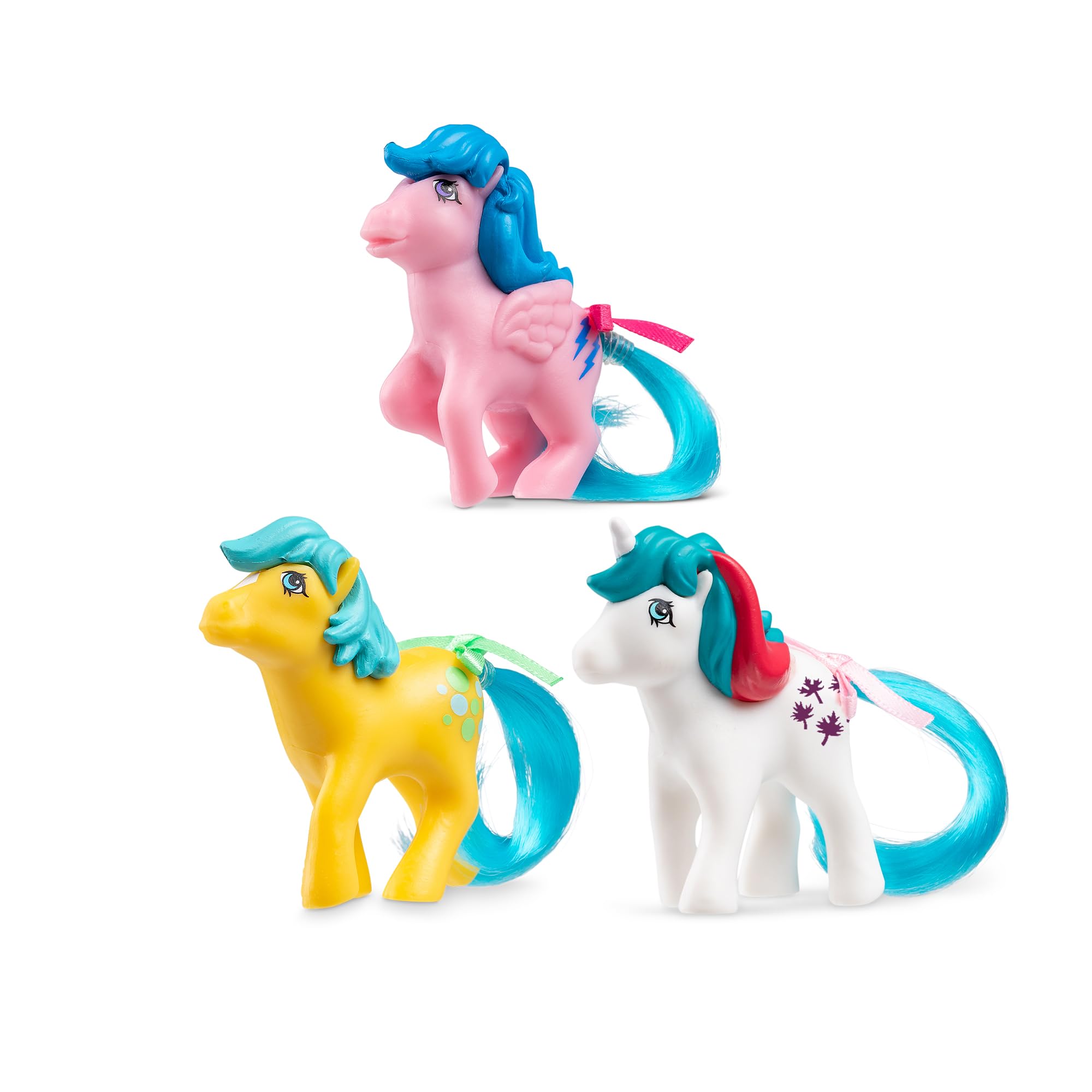 Basic Fun My Little Pony Mini Classics - 3 Pack | 2 Inch Figures | Generation 1 Inspired