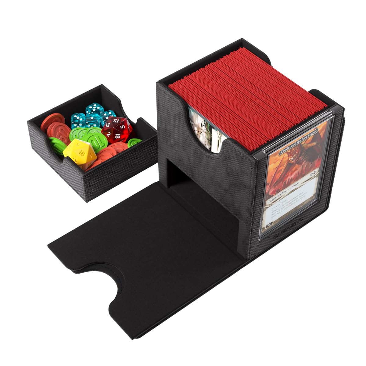 Gamegenic Sidekick PRO XL Deck Holder - Holds 100+ Double-Sleeved Cards | Magnetic Closure | Multi-coloured 7