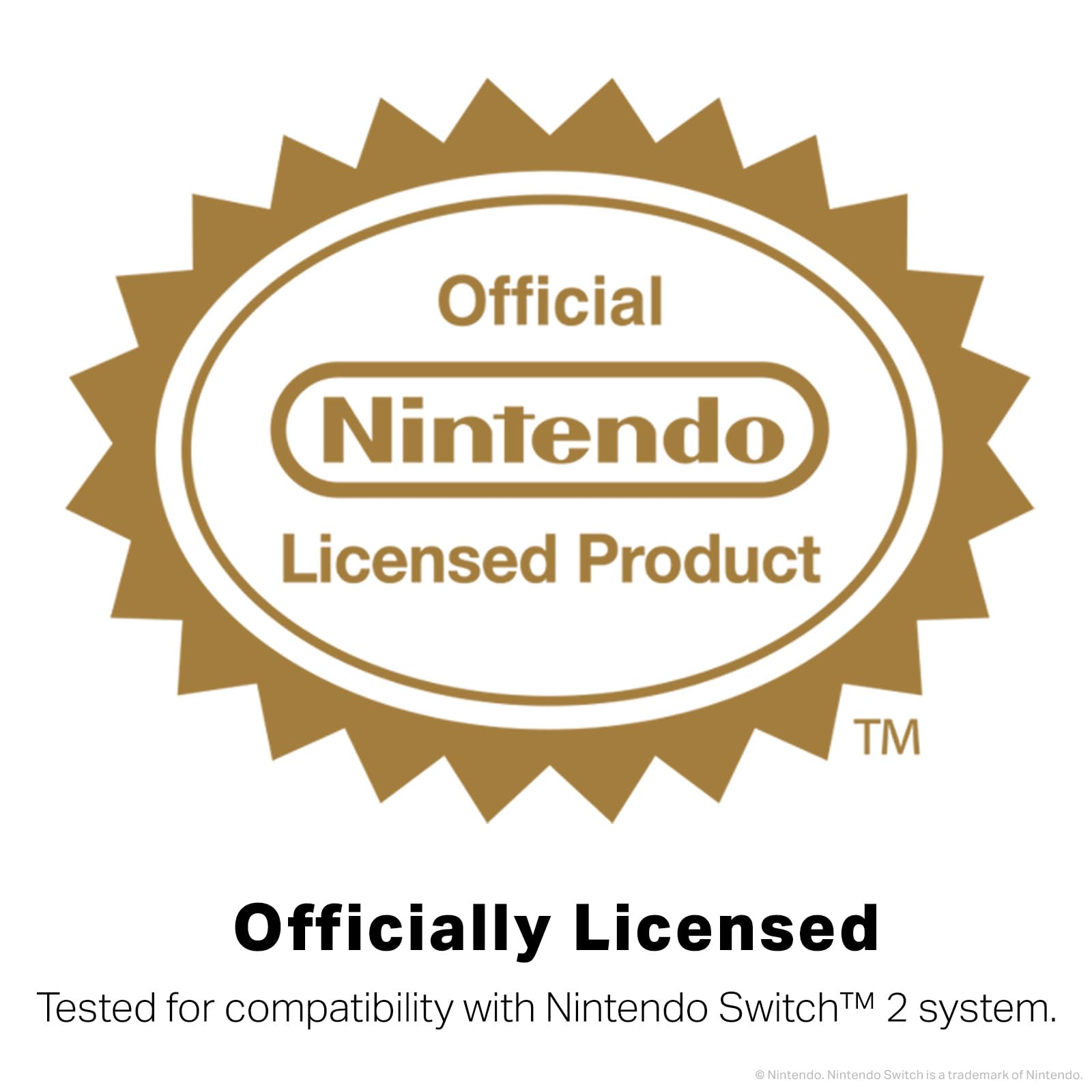 PowerA Slim Case for Nintendo Switch 2 - Grey, Officially Licensed, Holds 10 Games, Padded Screen Protector, Built-in Stand