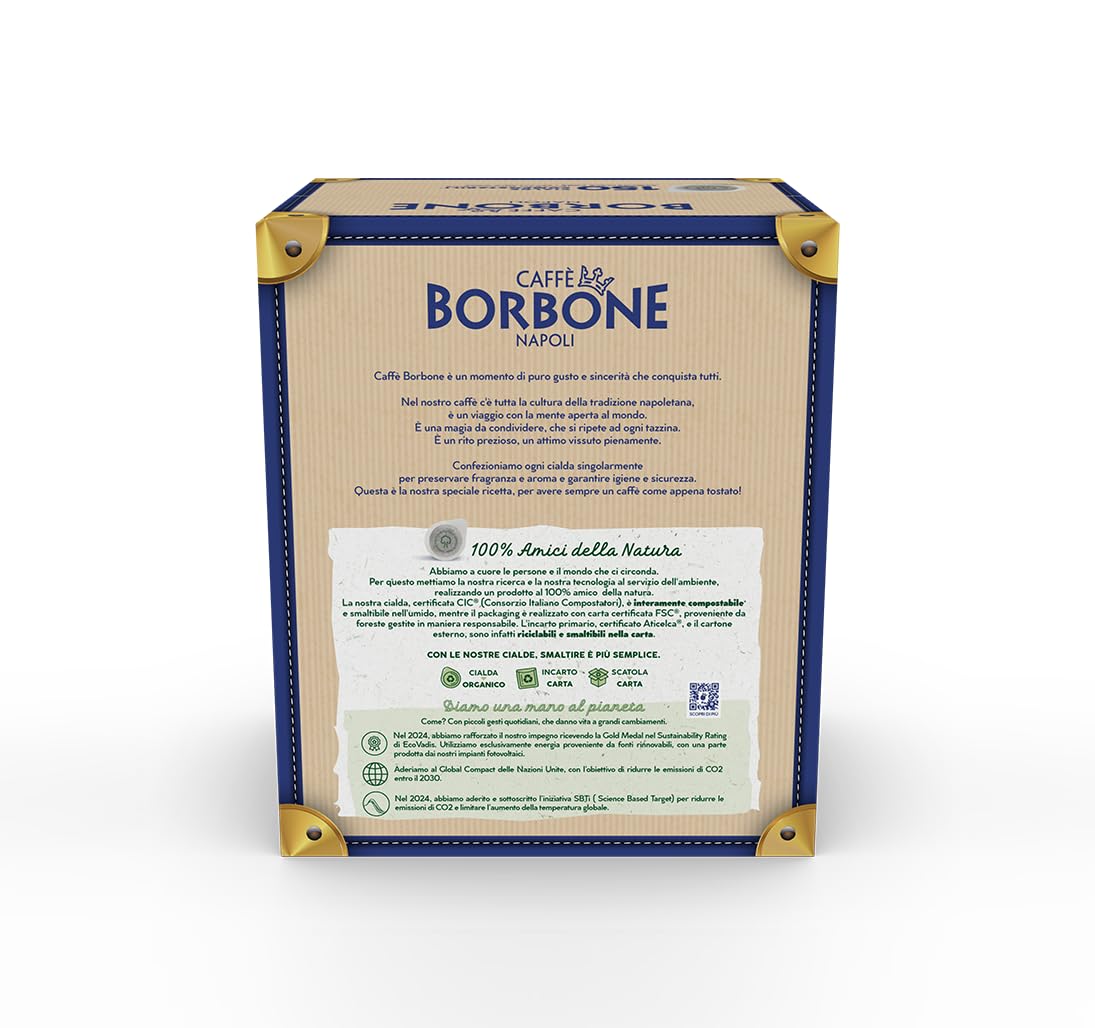 Caffè Borbone - Blue Coffee Blend Compostable Pods (150 Pads, ESE 44 mm) 4