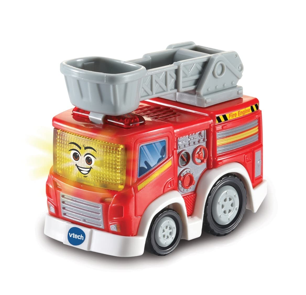VTech Toot-Toot Drivers 2 Car Rescue Pack with Fire Engine and Police Car - Interactive Musical Vehicle Set for Toddlers 1-5 Years 7