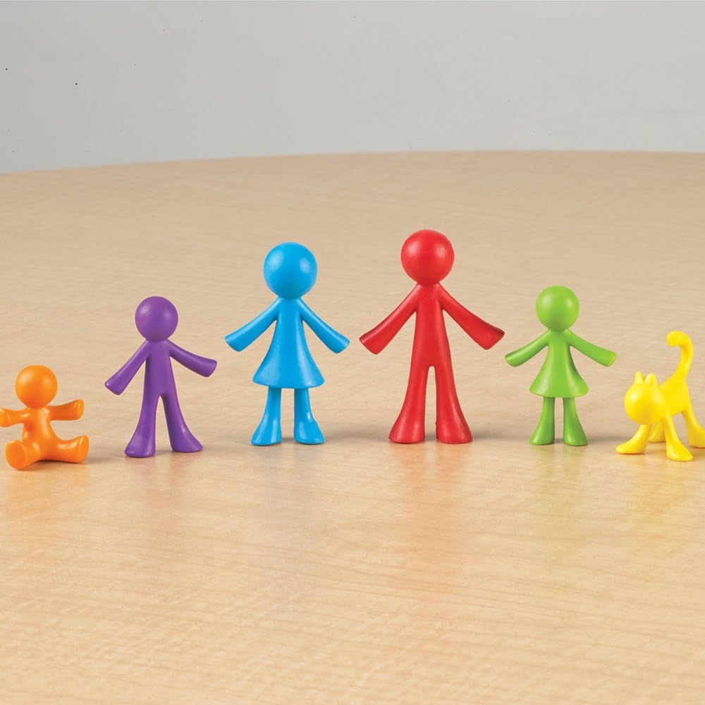 Learning Resources All About Me Family Counters - Educational Math & Role Play Set for Ages 3+ 5