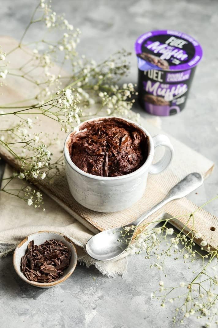 FUEL10K Double Chocolate Oat Muffin Protein Snack Pot, 52g