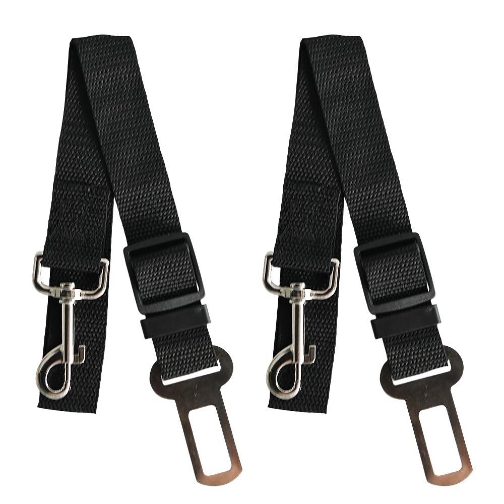 RAM ONLINE Dog Car Seat Belt Strap - 70CM Adjustable, Universal Fit, 2 Pack 6
