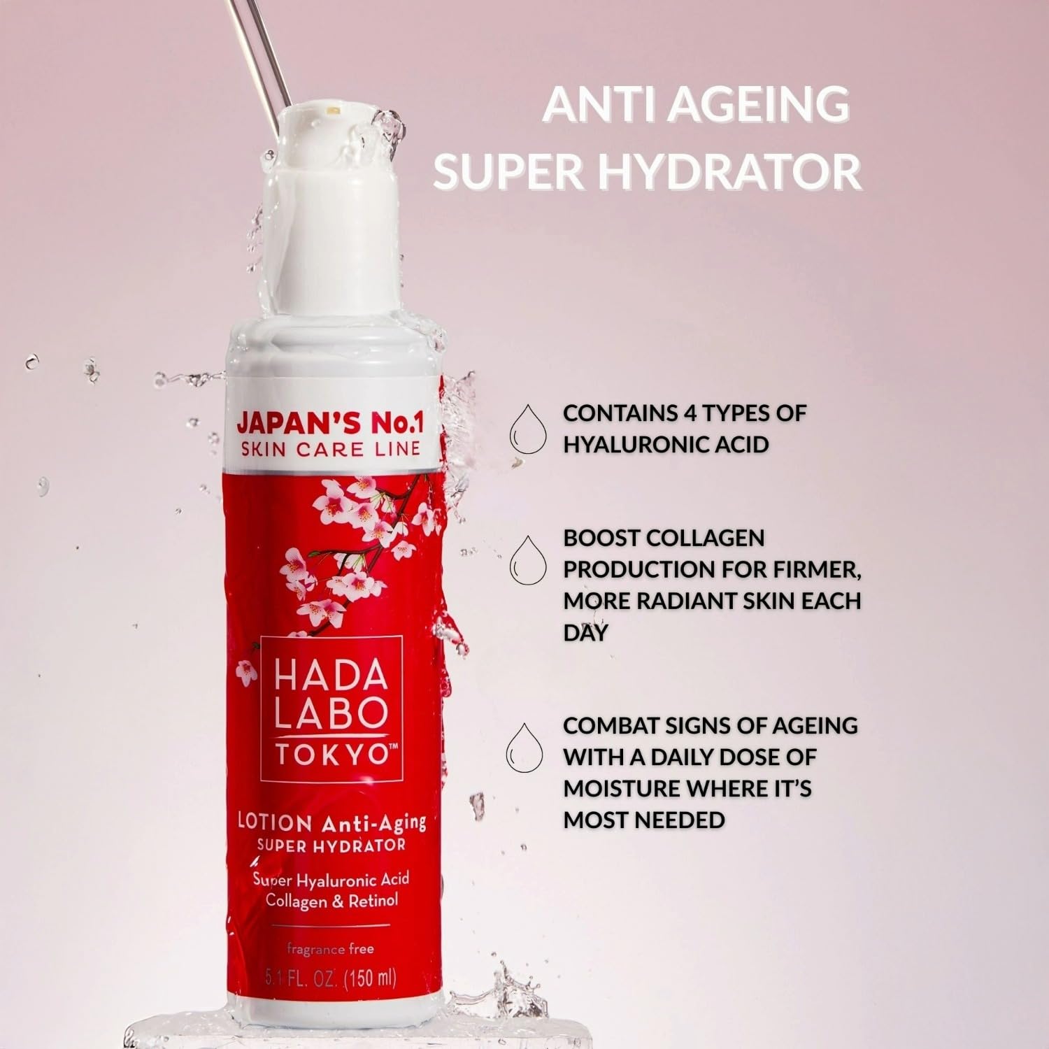 Hada Labo Tokyo Anti-Ageing Super Hydrator Lotion - 150 ml 3