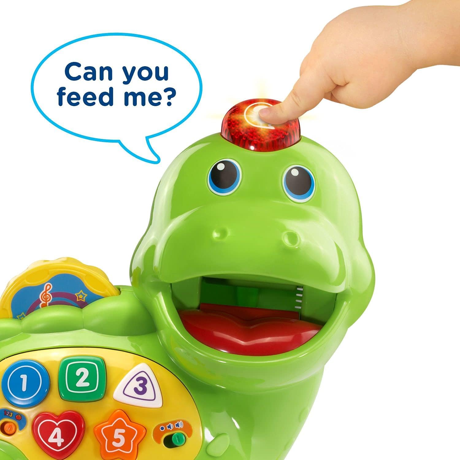 VTech Baby Feed Me Dino - Interactive Musical Toy with Lights, Numbers & Shapes for Toddlers 1-3 Years 3