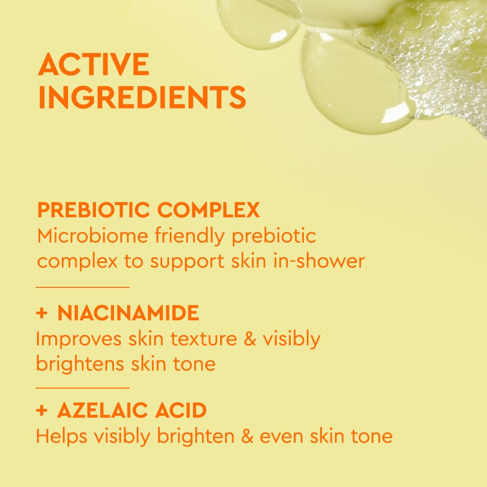 BYOMA Brightening Body Wash - 400ml | Niacinamide & Azelaic Acid | pH-Balanced 4