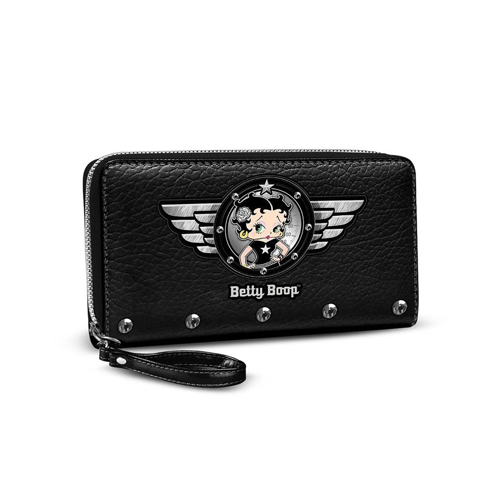 Betty Boop Motor Love Essential Wallet (Black, 19 x 10 cm) 3