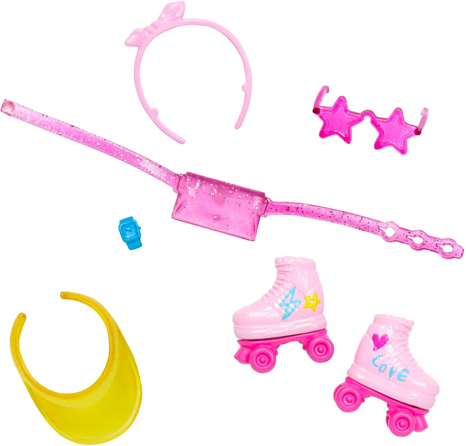 Barbie Doll with Roller Skates - Stylish Fashion Playset for Kids 3+ 4