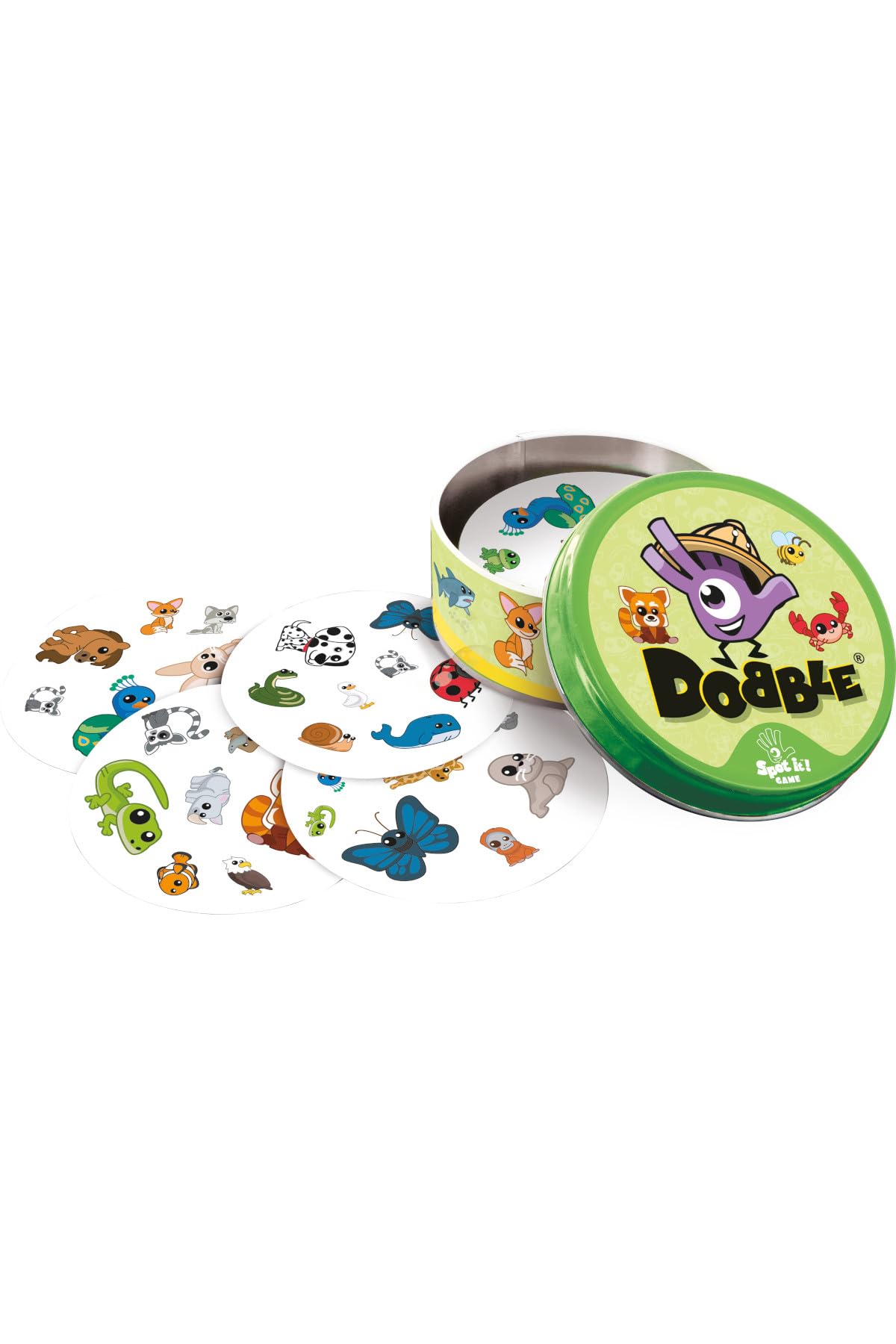 Asmodee Dobble Super Pack Kids 123 + Animals Family Card Game 4