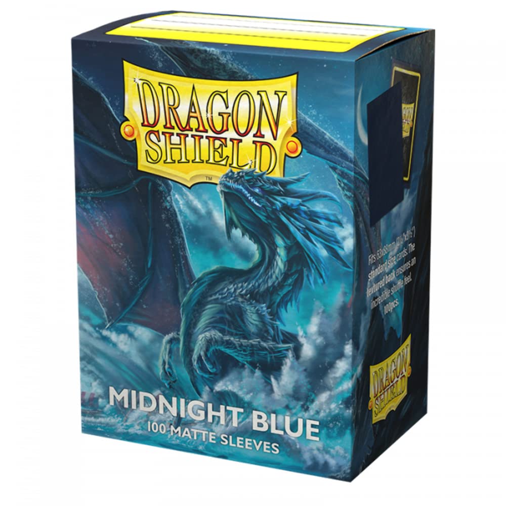 Dragon Shield Matte Midnight Blue Standard Size Sleeves (100 Count)