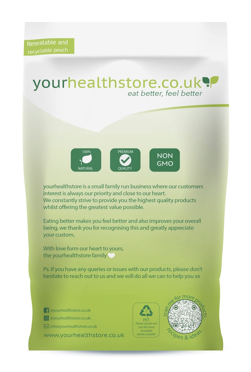 yourhealthstore Pure Wheatgerm - 100% Wheat Germ | 500g Bag