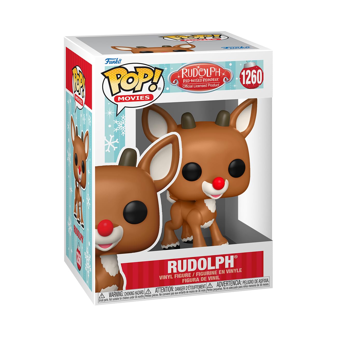 Funko Rudolph the Red-Nosed Reindeer - Rudolph Chibi Character Collectible Vinyl Figure | 3.75 Inch | Red 1