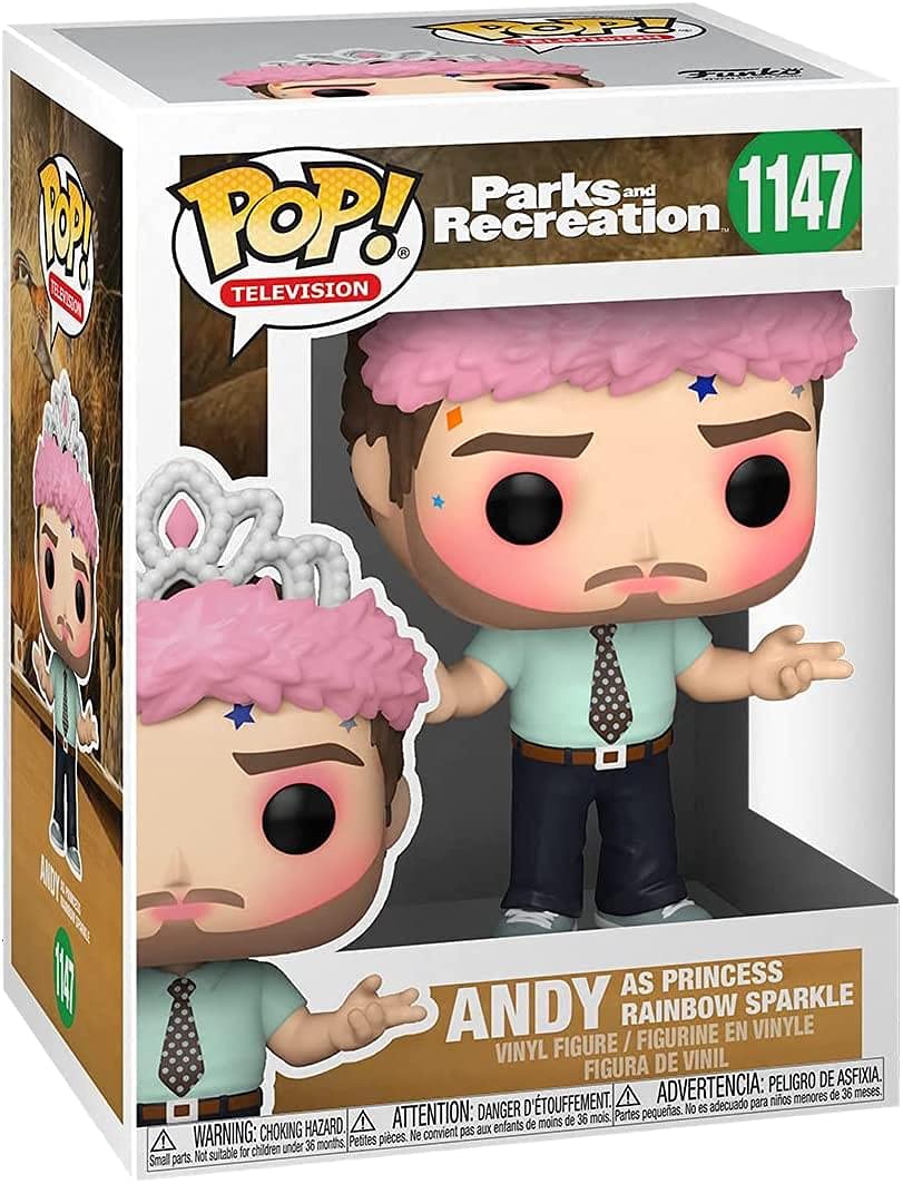 Funko Pop! TV: Parks and Recreation - Andy Dwyer as Princess Rainbow Sparkle Vinyl Figure 5