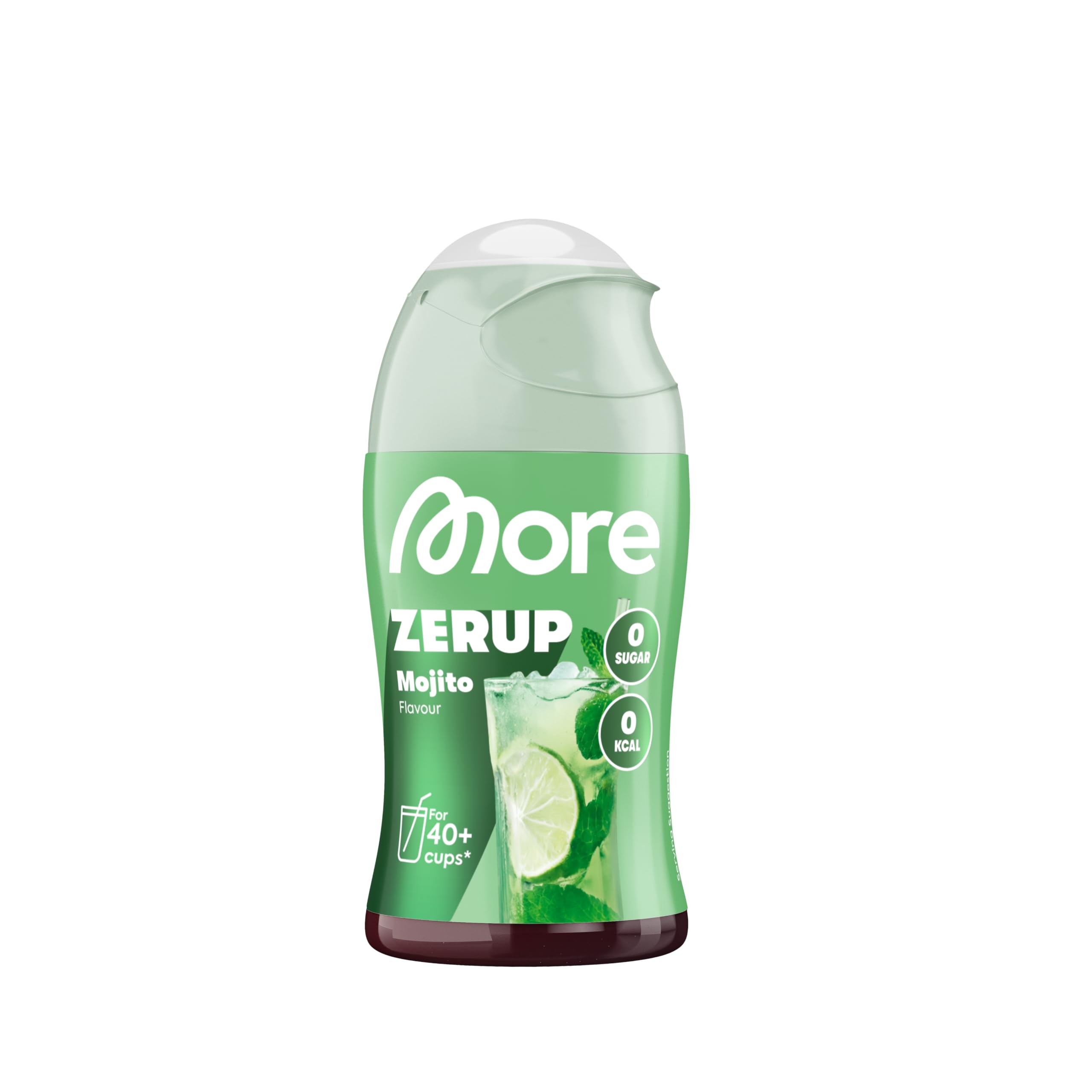 MORE NUTRITION Zerup Mojito Syrup - Sugar-Free | 65 ml | Makes 8+ Liters