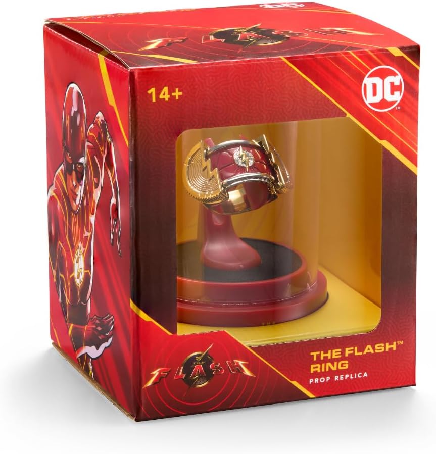 The Noble Collection DC Comics Justice League - Flash Prop Ring with Display (NOB4507)