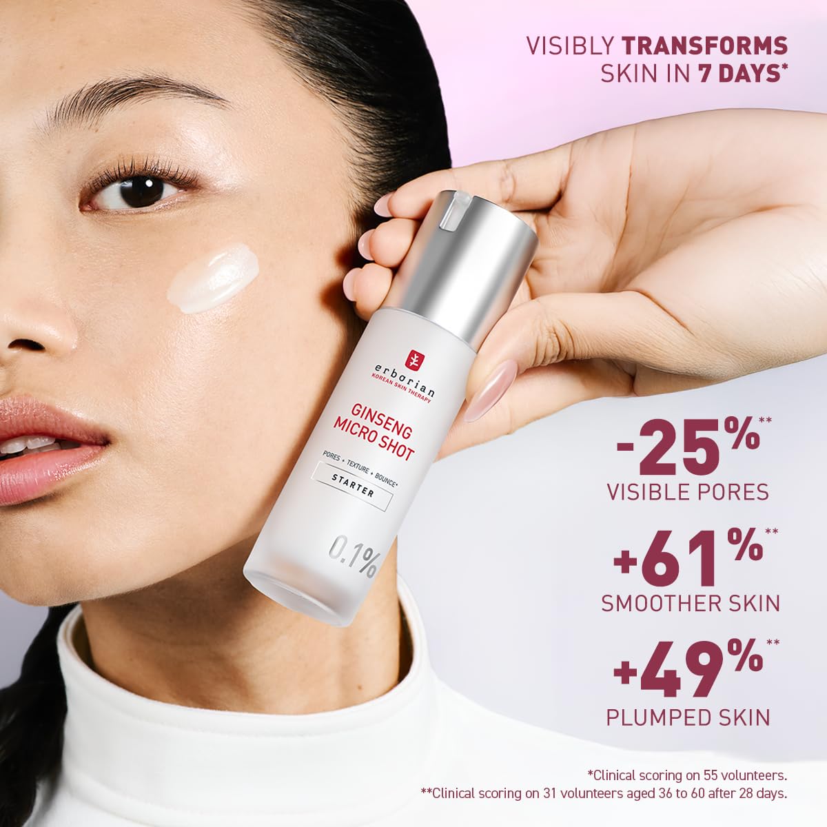 Erborian Ginseng Micro Shot Serum - Smoothening & Pore Treatment | 0.1% Concentration | 10 ml 3