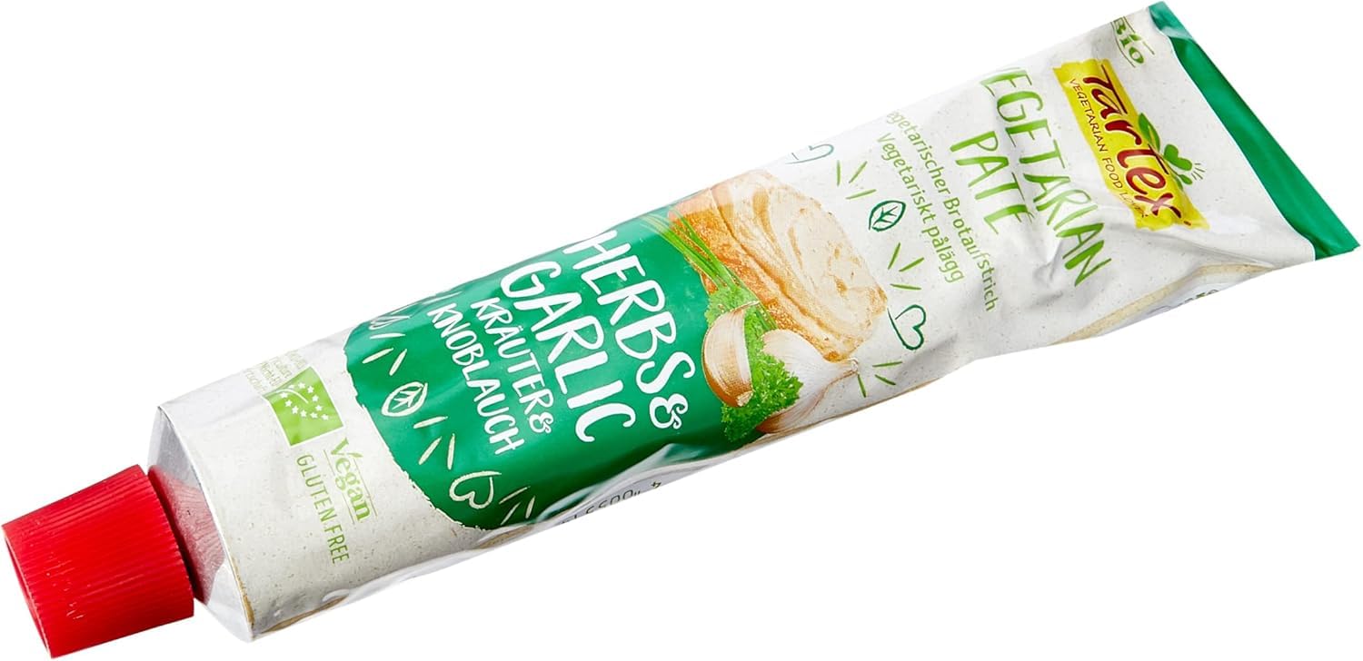 Tartex Organic Herb and Garlic Vegetarian Pate in Tube – 200g 4