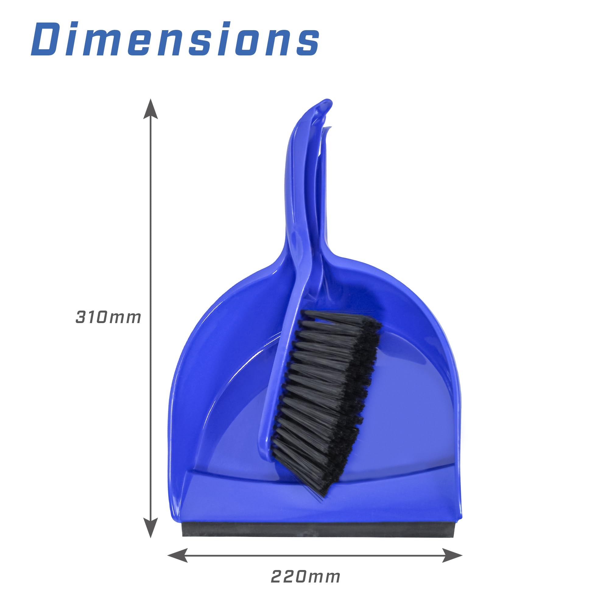 Faithfull - Plastic Dustpan and Brush Set 220 mm Wide 5