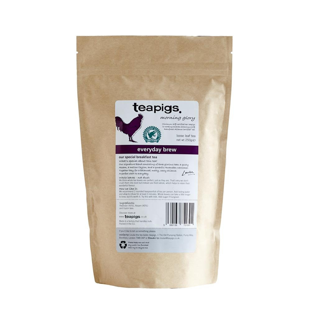 Teapigs Everyday Brew Loose Leaf Tea - Whole Leaf English Breakfast Blend 250g