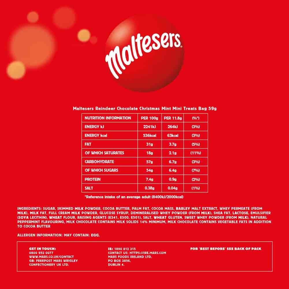 Maltesers - Mint Milk Chocolate Mini Reindeers 59g 4