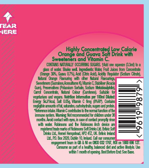 Robinsons Immunity Benefit Drops Orange &amp; Guavenkürbis mit Vitamin B6 und Zink – 66 ml 8