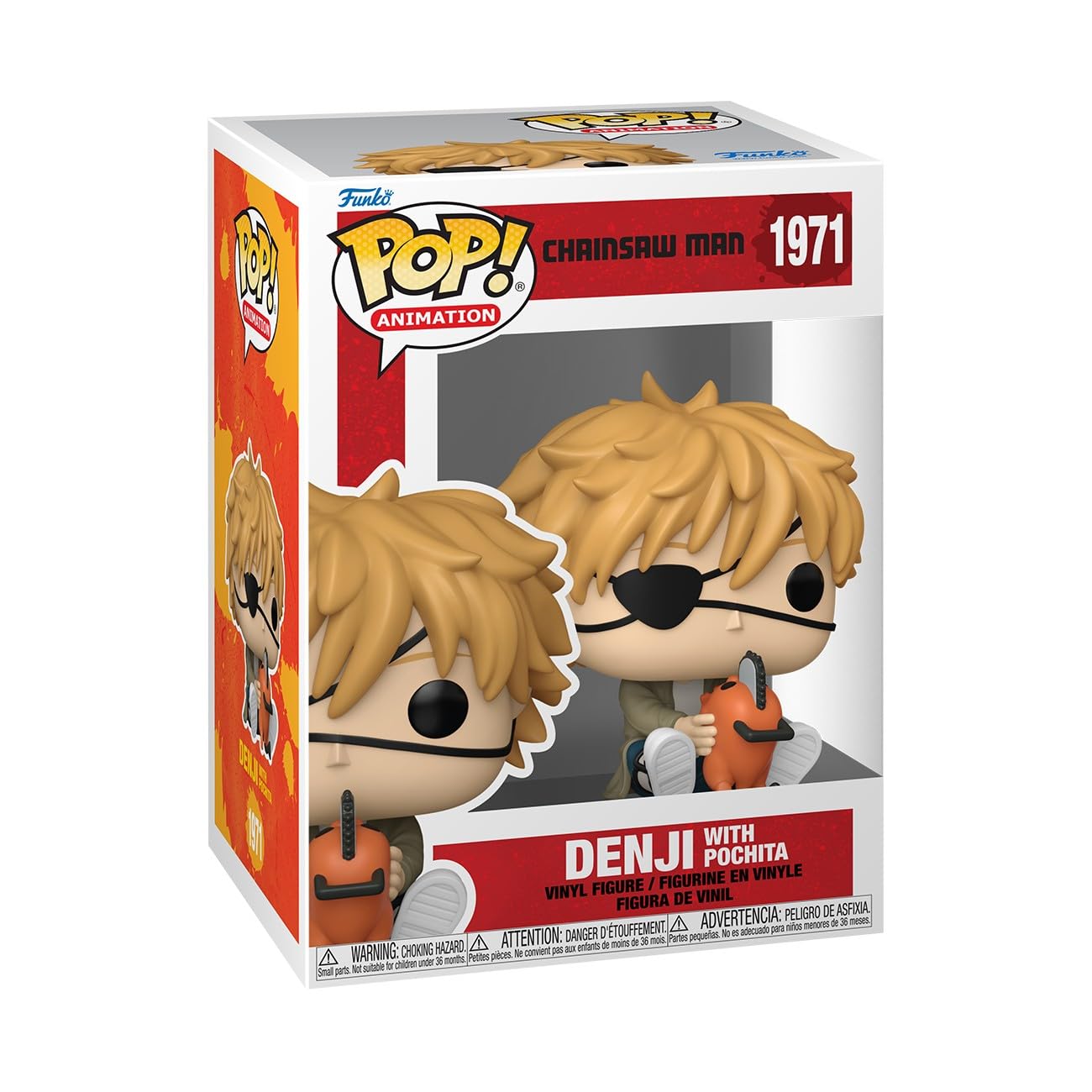 Funko Pop! Animation: Denji & Pochita - Chainsaw Man Collectable Vinyl Figure | 3.75 Inches 1