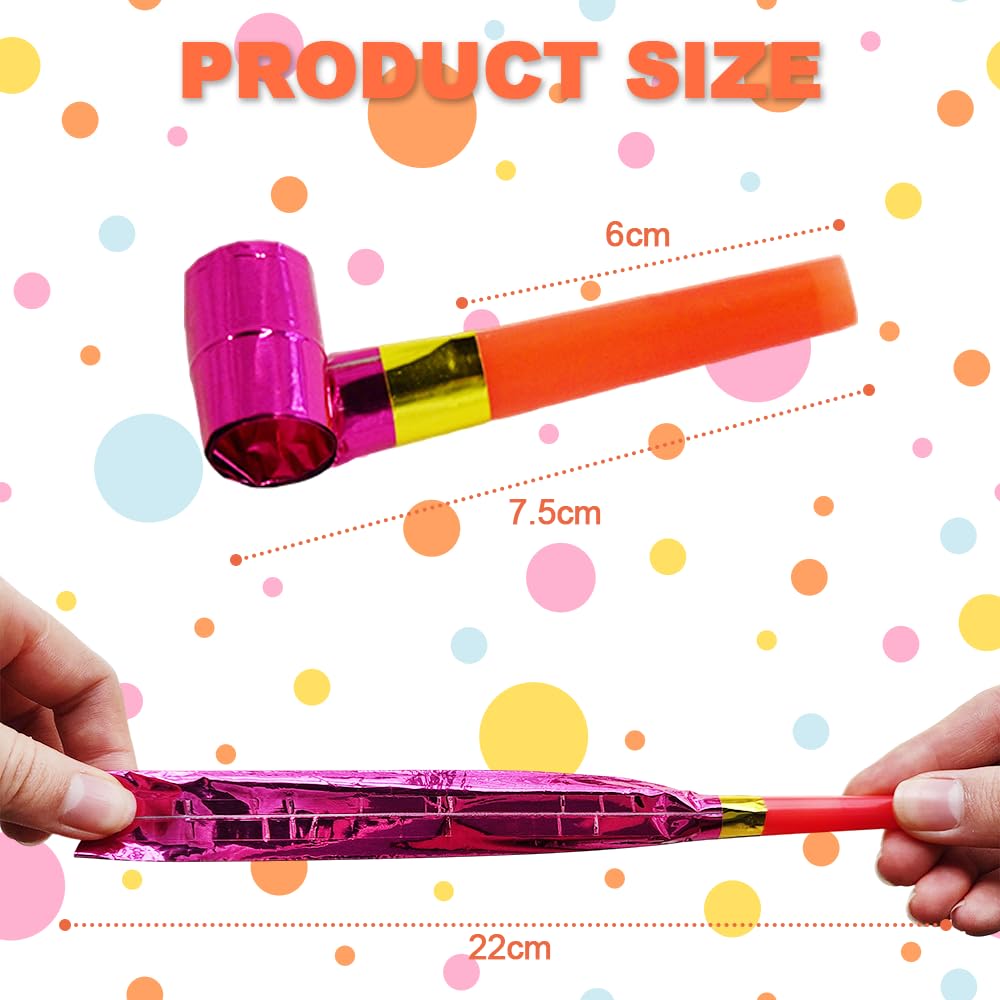 Ram Party Blowers 40-Pack - Colorful Noisemakers for Birthday, Wedding & Celebration Events 5