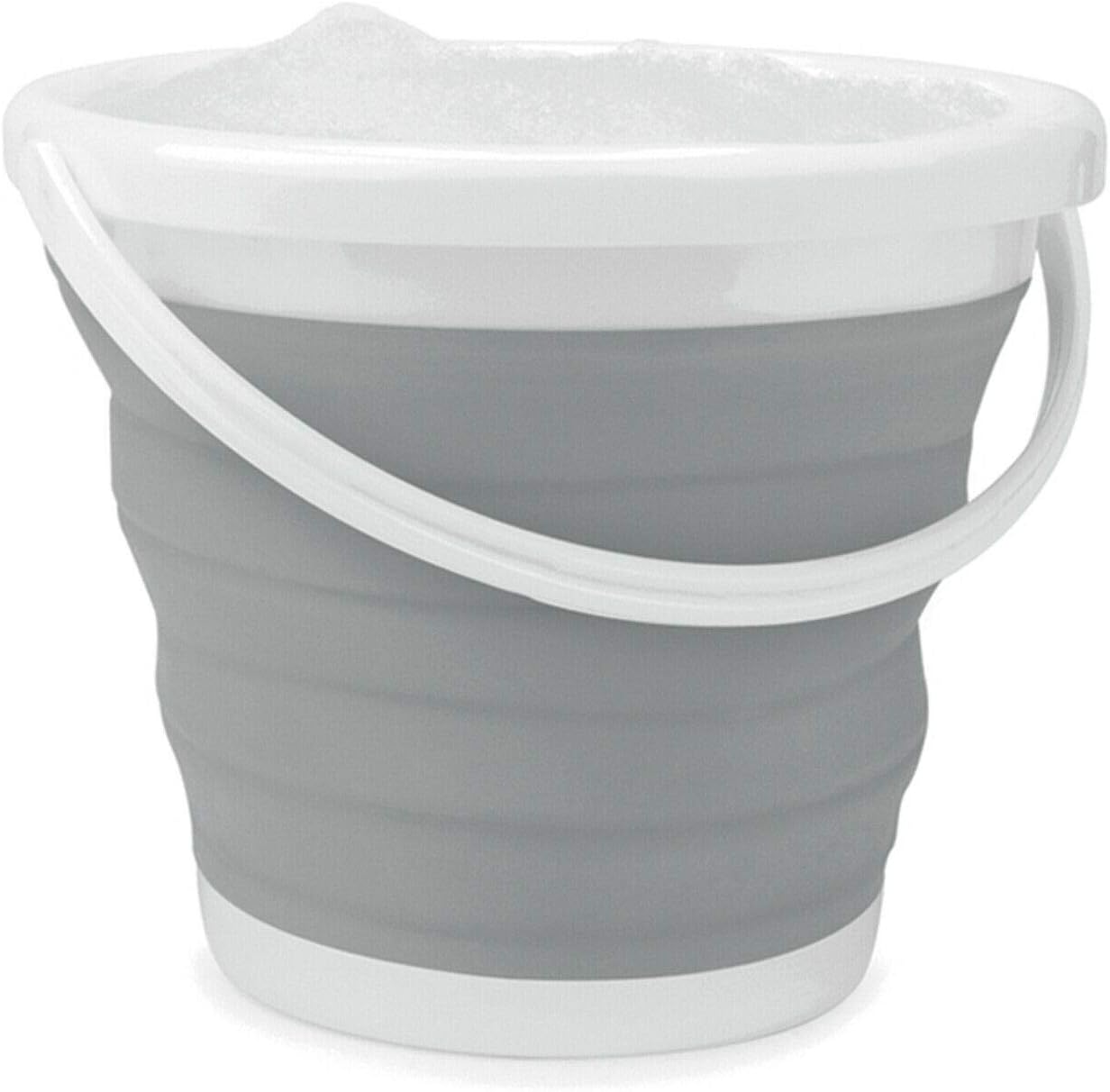 Beldray - Collapsible Bucket 10 Litre Foldable Storage Bucket Grey