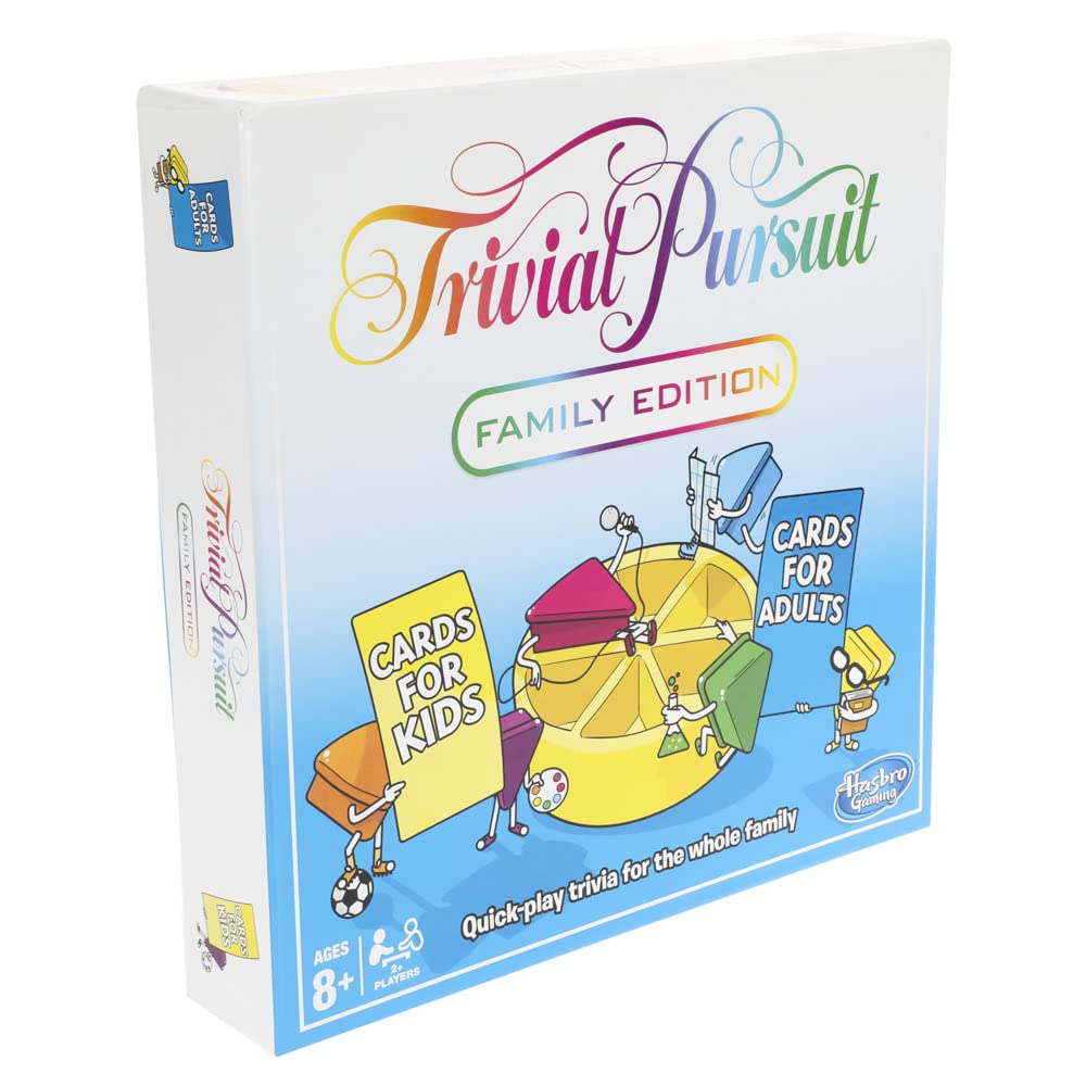 Hasbro Gaming Trivial Pursuit Family Edition Trivia Board Game 7