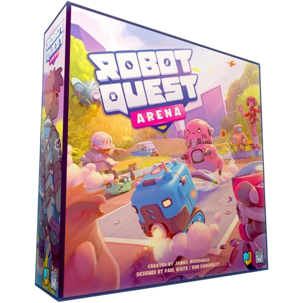 Robot Quest Arena - Deckbuilding Strategy Board Game | Ages 12+ | 2-4 Players | 30 Minutes