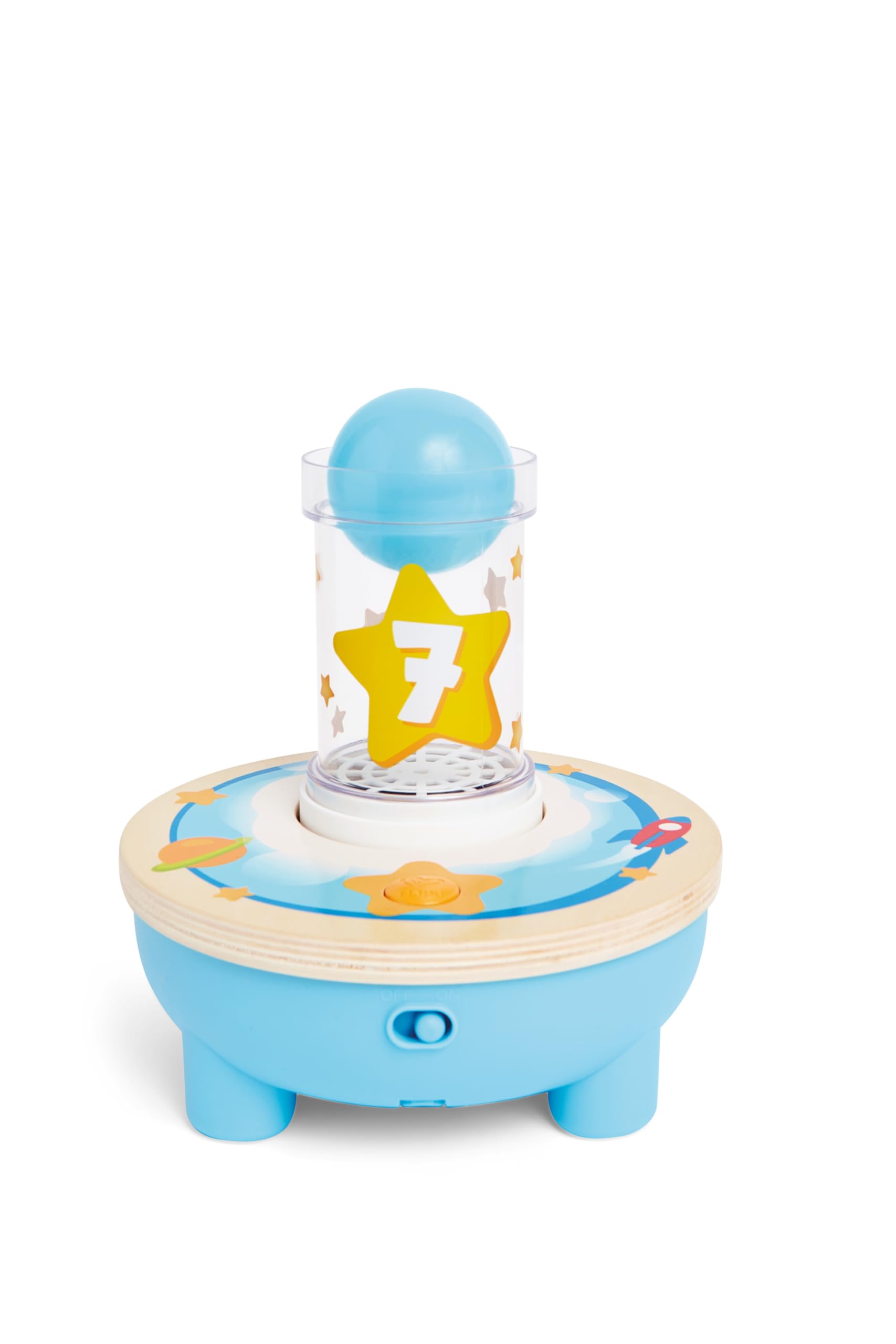 Hape Air-Powered Rocket Stacker Ball Launcher Playset | Ages 24 Months+ | Wood 7