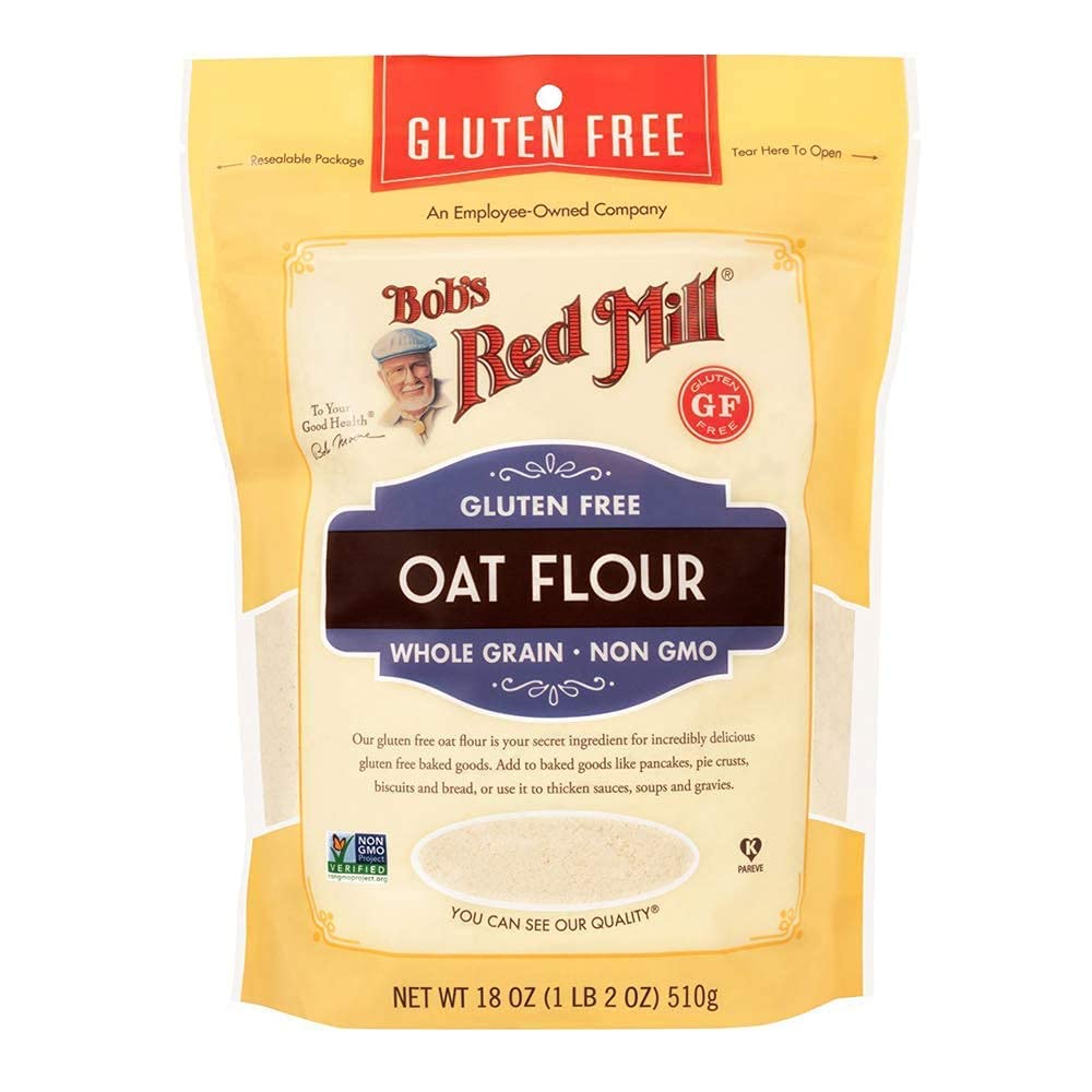 Bob's Red Mill - Gluten Free Oat Flour, Whole Grain, Non GMO, 510g Pouch