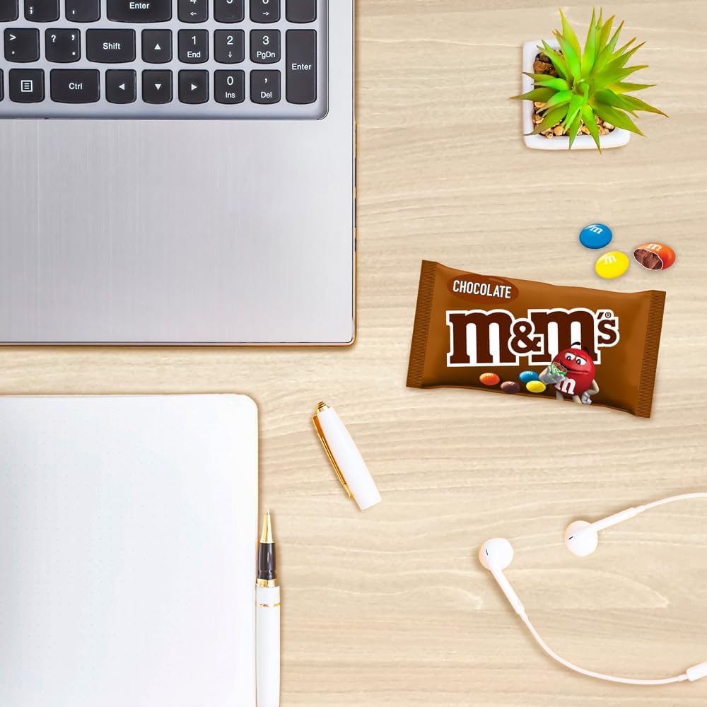 M&amp;M's Milchschokolade-Großpackung – 24er-Packung Snack-Tüten für Filmabende und Geschenke 4