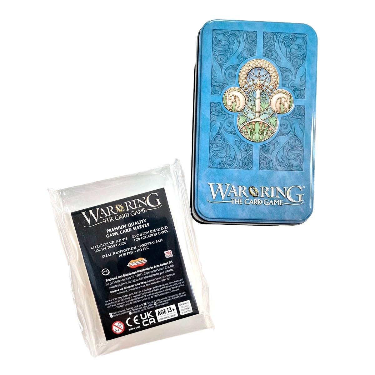 Ares Games War of The Ring: Free Peoples Edition Card Box and Sleeves | 63x88mm & 80x120mm Sleeves