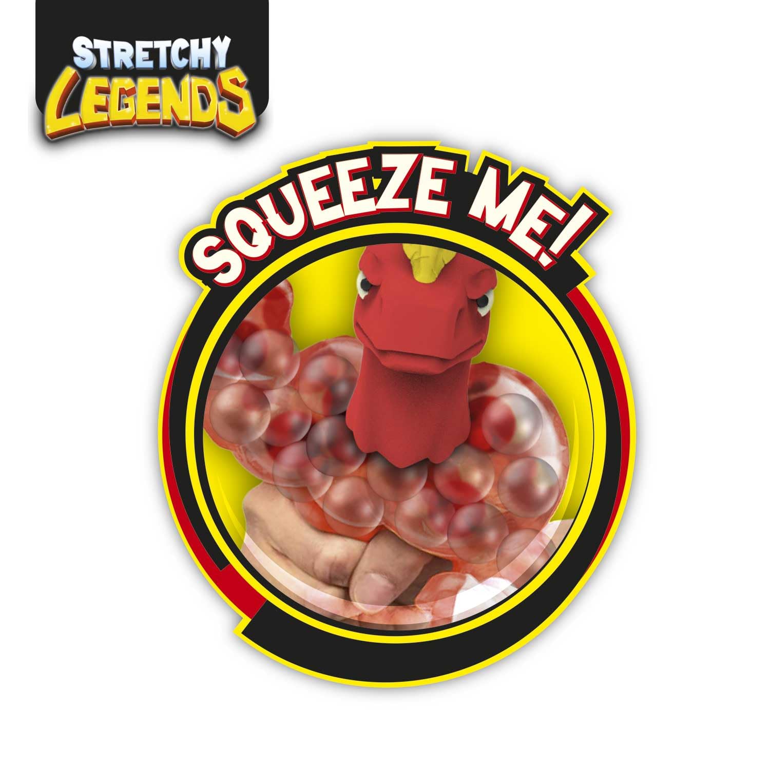 STRETCHY LEGENDS Hammer Head Action Figure - Stretchy Squishy Toy for Kids 3 Years and Up