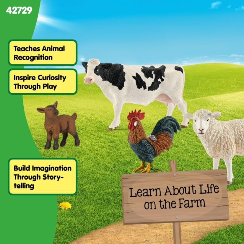 SCHLEICH Farm World Farm Starter Set - 6-Piece Playset for Ages 3+ 5