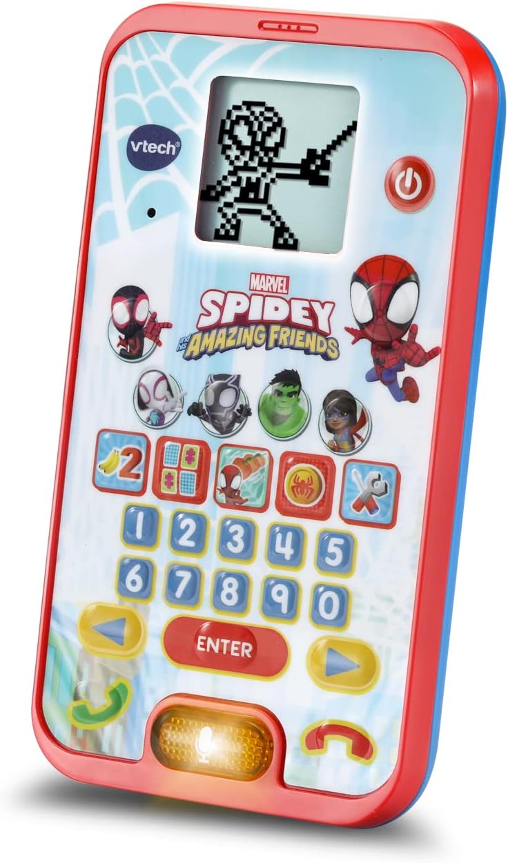 VTech Spidey and His Amazing Friends: Spidey Learning Phone - Interactive Educational Toy for Ages 2-5