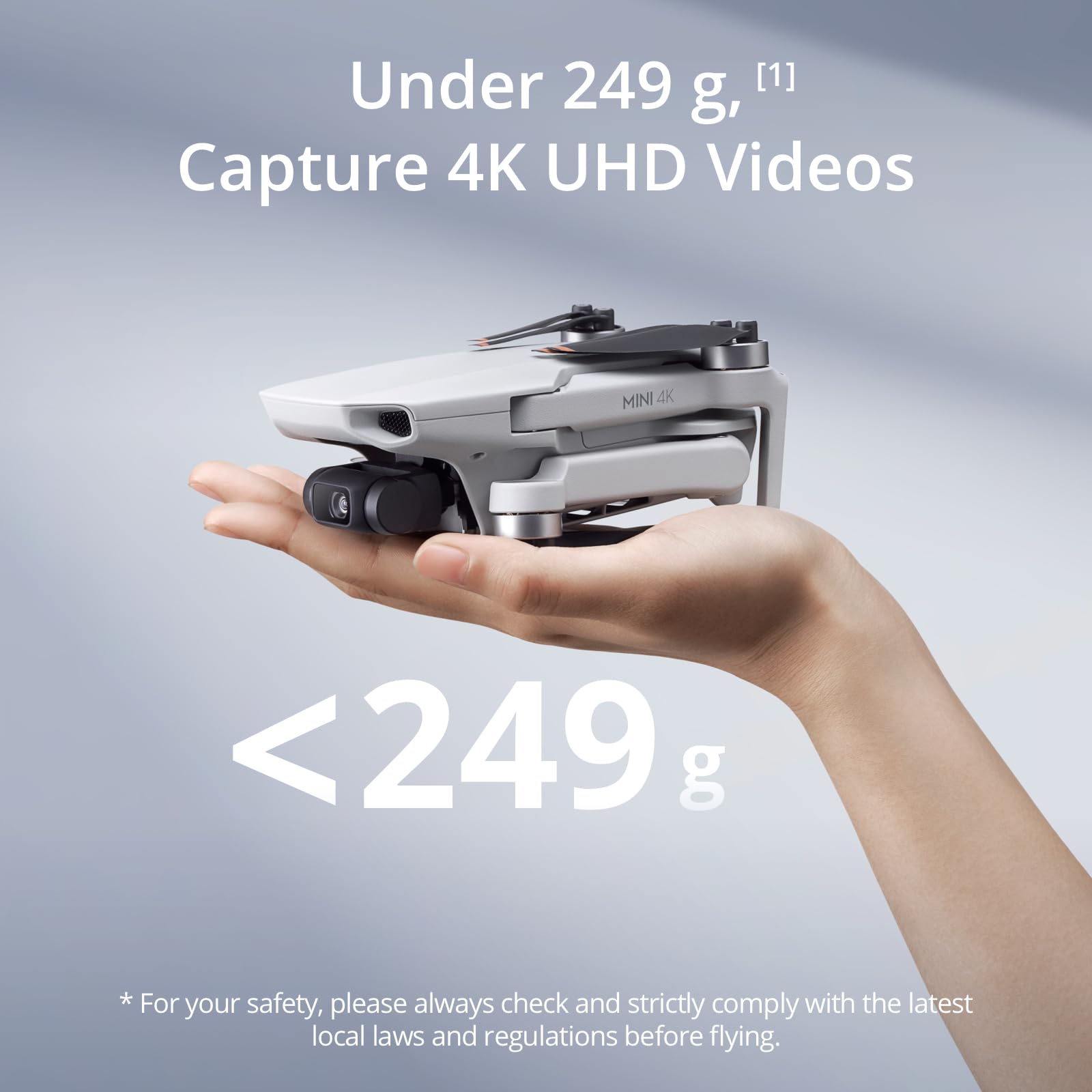 DJI Mini 4K Camera Drone Combo with 4K UHD Camera, 3-Axis Gimbal, Wind Resistant Flight, Extended Battery Options and DJI RC-N1C Controller - Grey 5