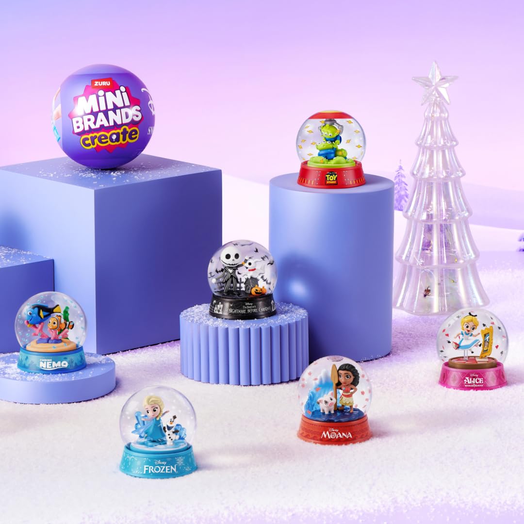 Mini Brands Disney Snow Globe Capsule Series 1 - 2 Pack | Create & Display Miniatures 7