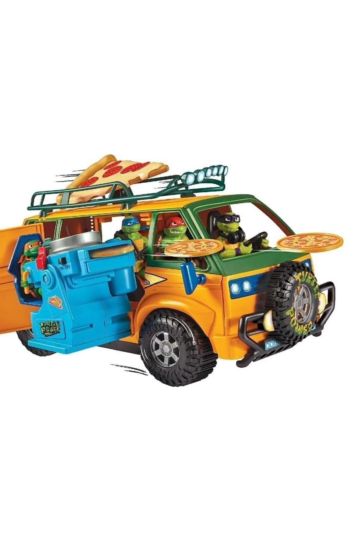 Teenage Mutant Ninja Turtles Pizza Fire Delivery Van - Action Playset for Kids 4+ 10